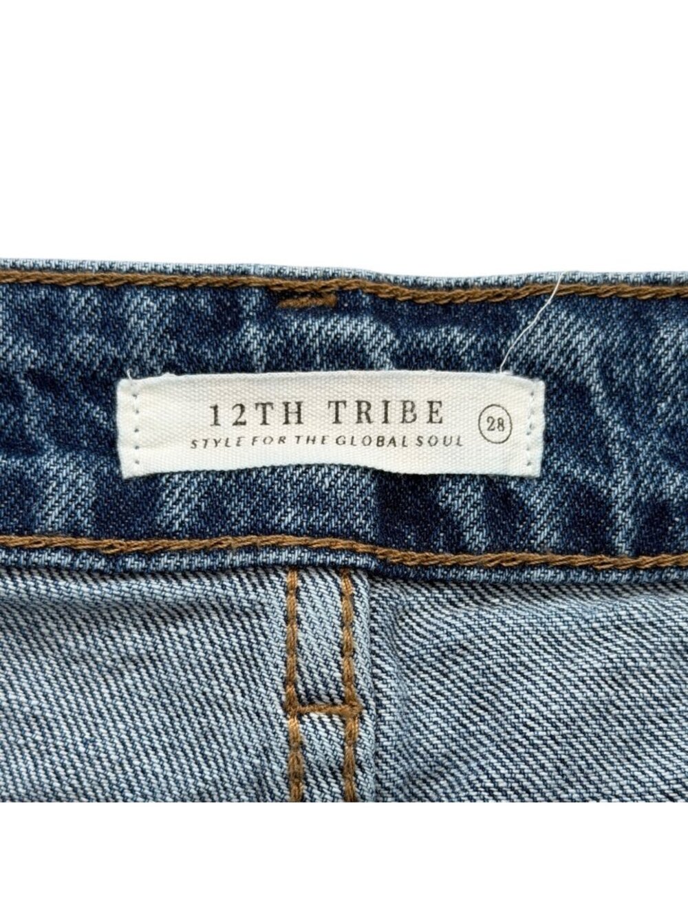 12th Tribe Womens Size 28 Muse Barrel Jeans Wide-Leg Denim Blue Size 28 - Picture 4 of 8